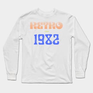 Retro Birthyear T-Shirt 1982 Long Sleeve T-Shirt